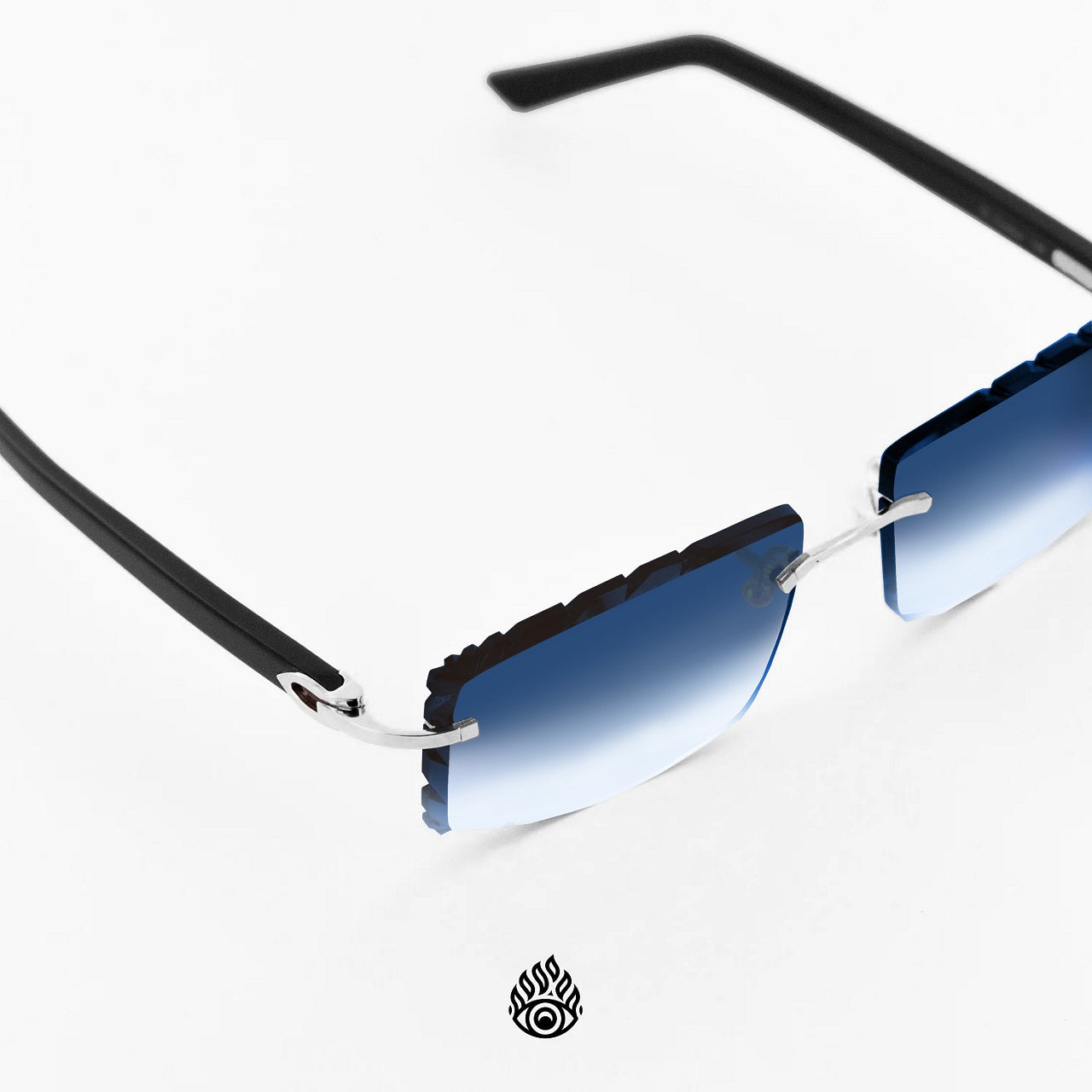 Cartier Black Acetates with Platinum Detail