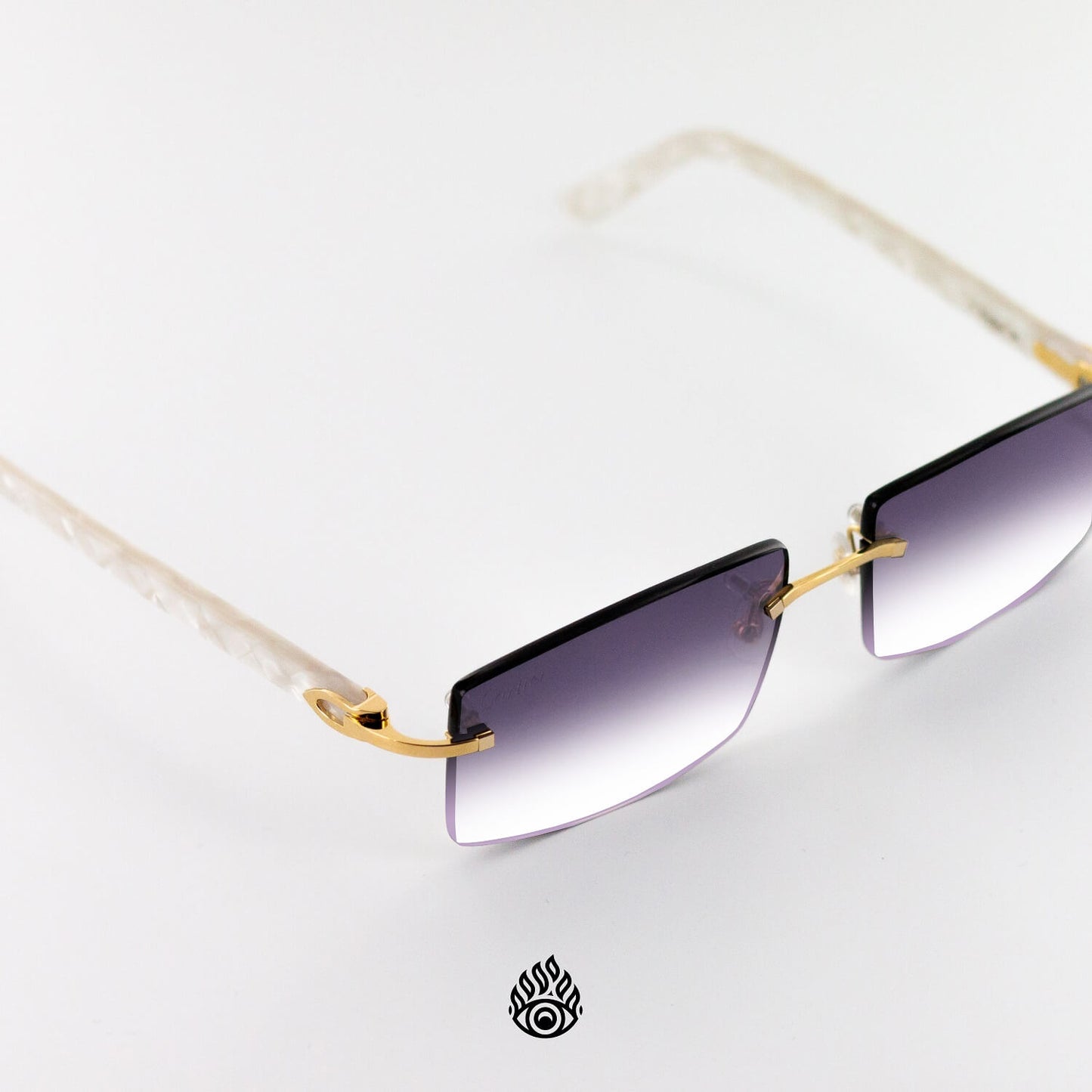 Cartier White Acetates